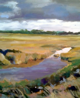 Painting by Lyn Marie Whiteman - Pagham harbour - Art of Expansion